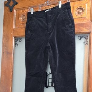 LOFT Black Corduroy Trousers